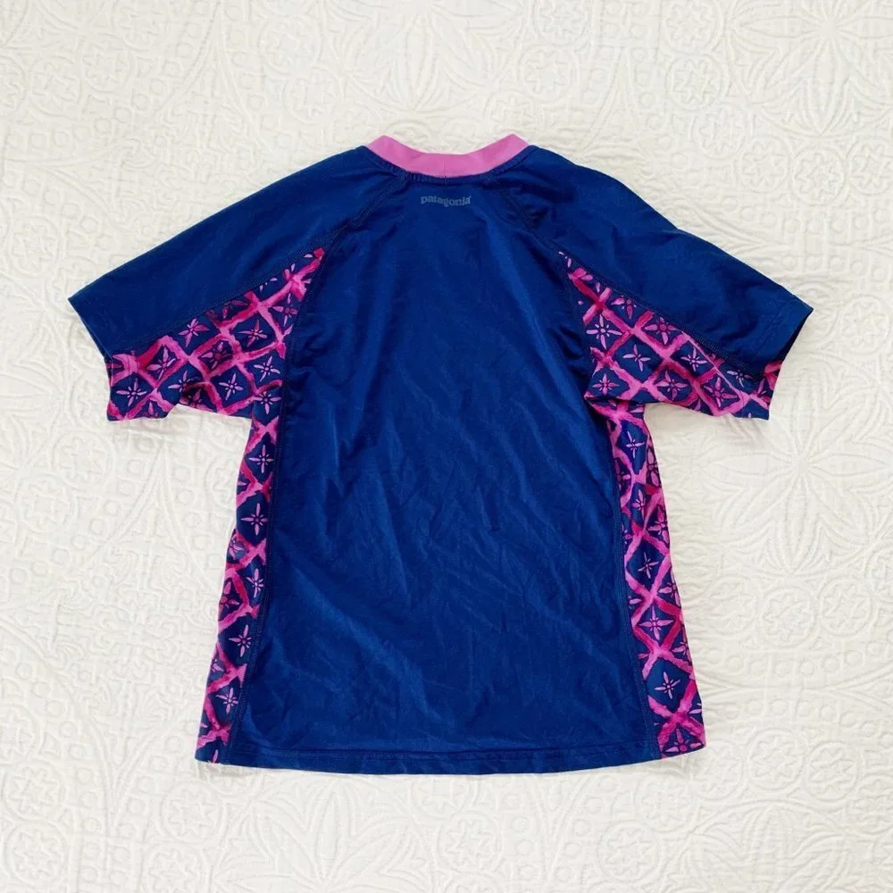 Patagonia‎ Girl's Rashguard Swim Top, Channel Blue